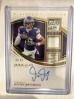2025 Panini Immaculate Justin Jefferson Players Collection Laundry Tag Auto /99