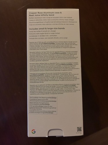*BRAND NEW* FITBIT Versa 4 Smart Watch - Copper Rose Case & Beet Juice Band - Picture 6 of 6