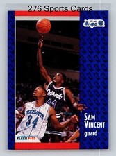 1991-92 Fleer Basketball #333 Sam Vincent Orlando Magic