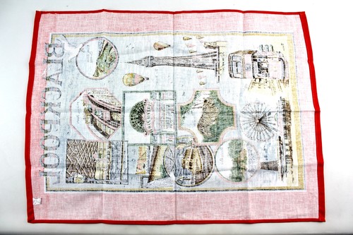 BLACKPOOL UK England North Shore Pleasure Beach Big Wheel Souvenir Tea Towel - Picture 2 of 2