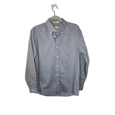 Eddie Bauer Men's Gray Wrinkle Resistant Long Sleeve Button Down Size Small
