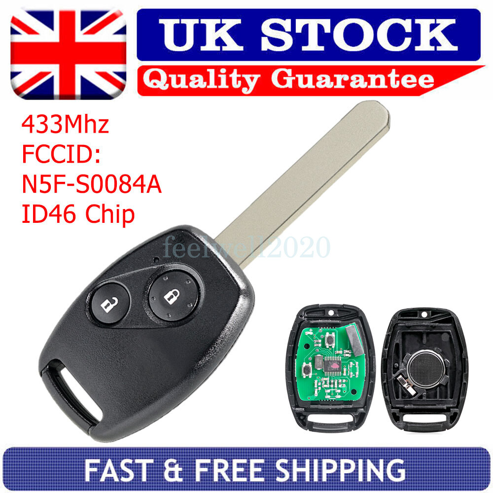 Fits Honda Civic 2005 2006 2007 2008 2009 2010 2011 433Mhz Remote