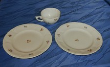 Altes Kaffeeservice Restegeschirr weiß Streu-Blumen Blümchen 40er Jahre Sammler