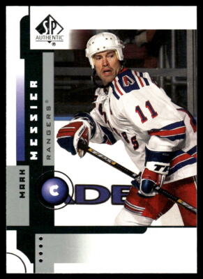 2001-02 SP Authentic #54 Mark Messier New York Rangers Hockey Card HOF