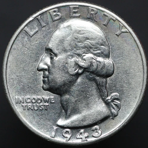1943 Washington Quarter  Ch. BU       (B)