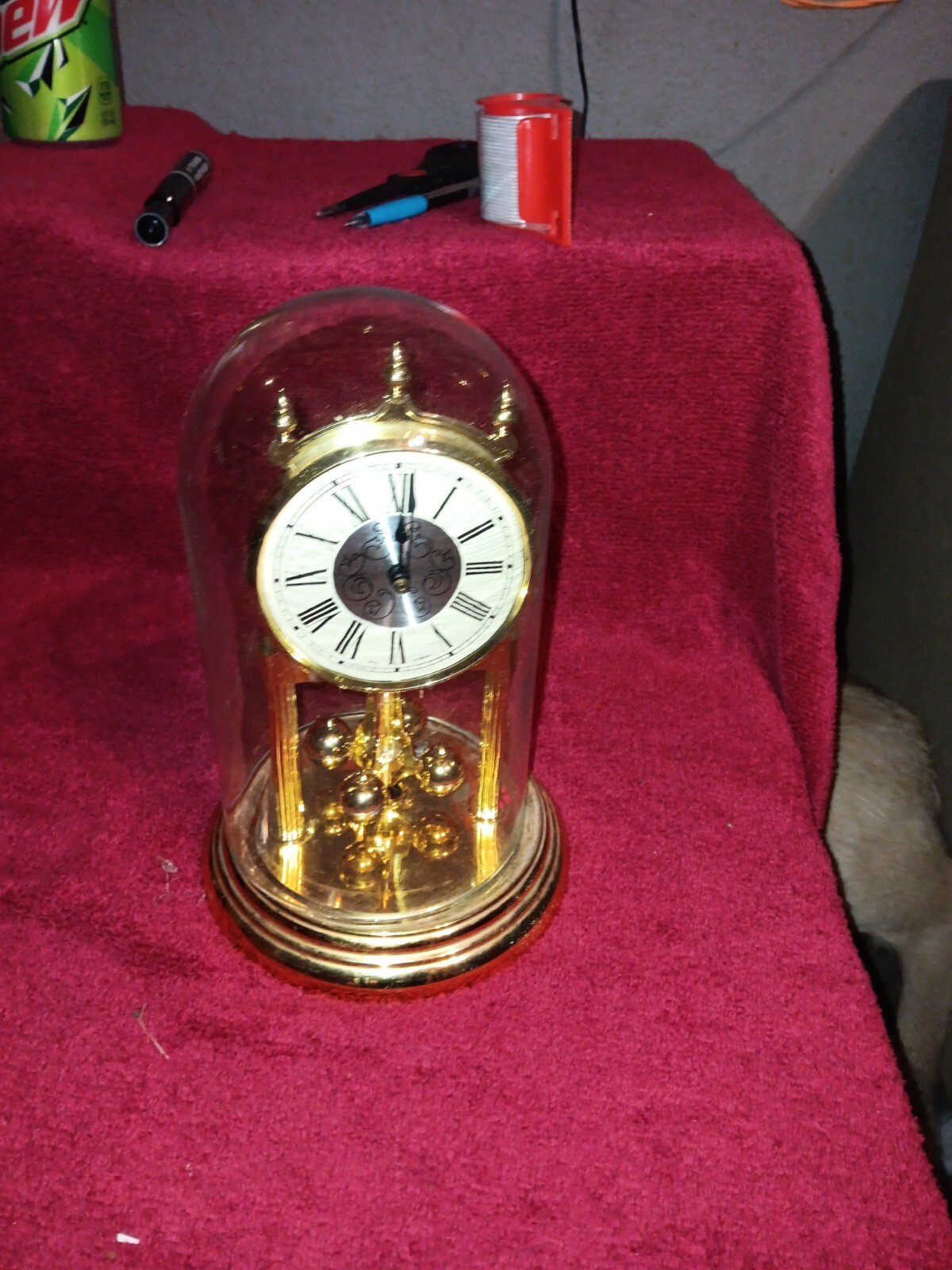 CONCORDIA QUARTZ Anniversary clock with chimes 9.5" eBay