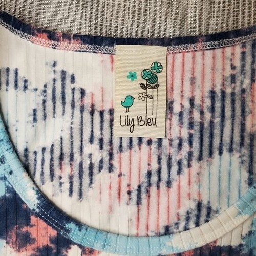 Vestido de Verano Lily Bleu Junior Color Splash Scrunch, Azul Rosa Blanco, XL - Imagen 13 de 14