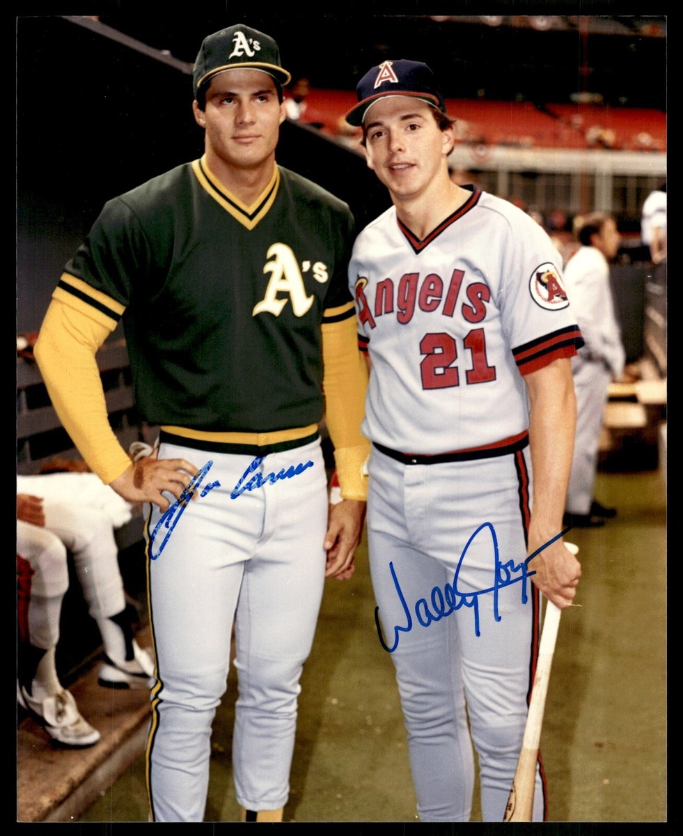 JOSE CANSECO WALLY JOYNER DUAL SIGNED 8X10 PHOTO - OAKLAND A'S