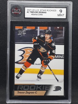 2021-22 UD Upper Deck #2 Trevor Zegras Star Rookies KSA 9 MINT | eBay
