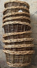 9 Wicker Baskets New With Tags Great For Crafts Or Gifts. 6  X 9  X 3 1/2  Deep