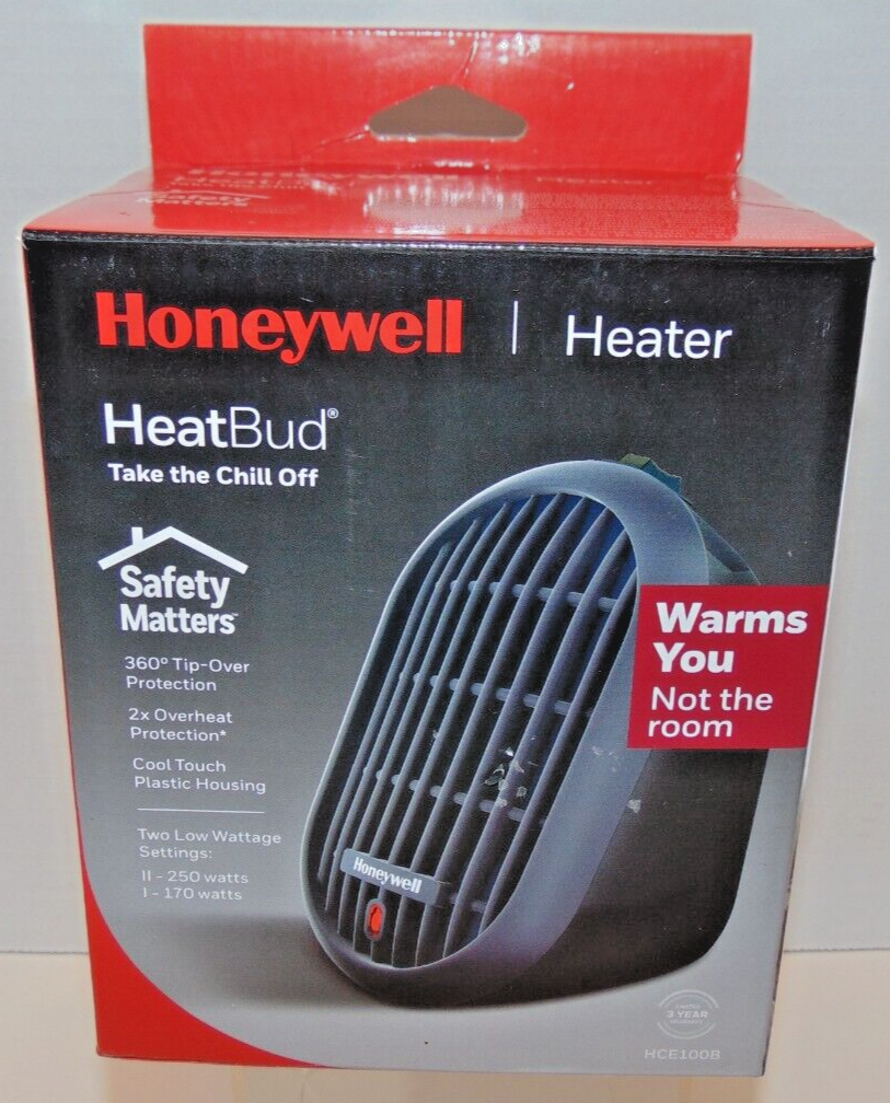 Honeywell HCE100B Heat Bud Ceramic Portable-Mini Heater - Black 92926411008  | eBay