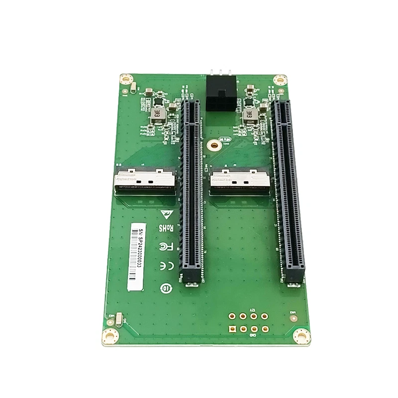Dual MCIO 8I to 2* PCIe5.0 x16 slot riser card with ATX 2*3 pin GPU Power Connec - Image 3 of 4