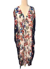 Johnny Was Floral Kaftan Maxi Dress Women’s Size Large