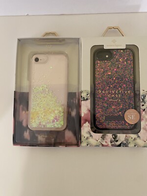 Lots Of 2 Nanette Lepore Glitter Protective Cases for iPhone 8 Fits SE (2nd Gen)