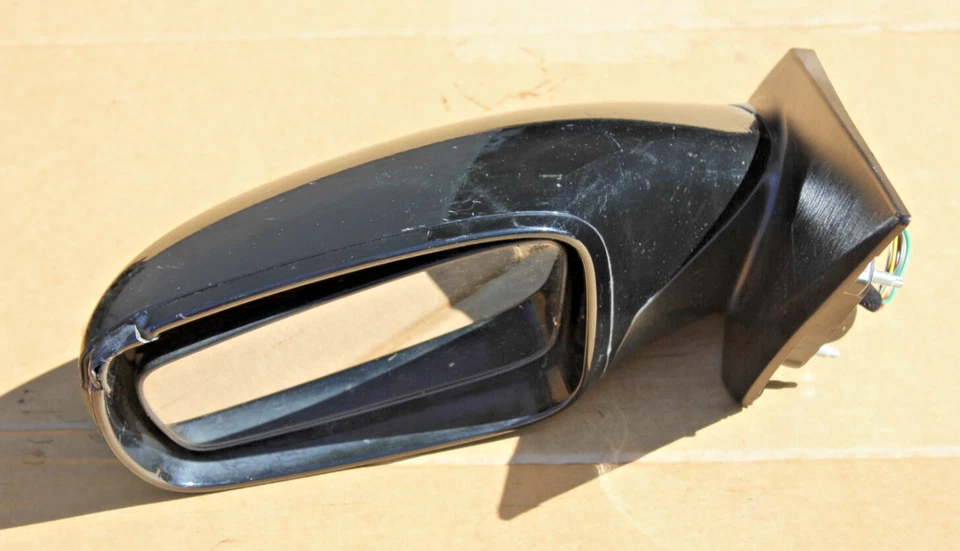 Espejo retrovisor izquierdo Hyundai Sonata 2011-2014 7 cables enchufe, negro (carcasa rayada) Foto 2 de 4