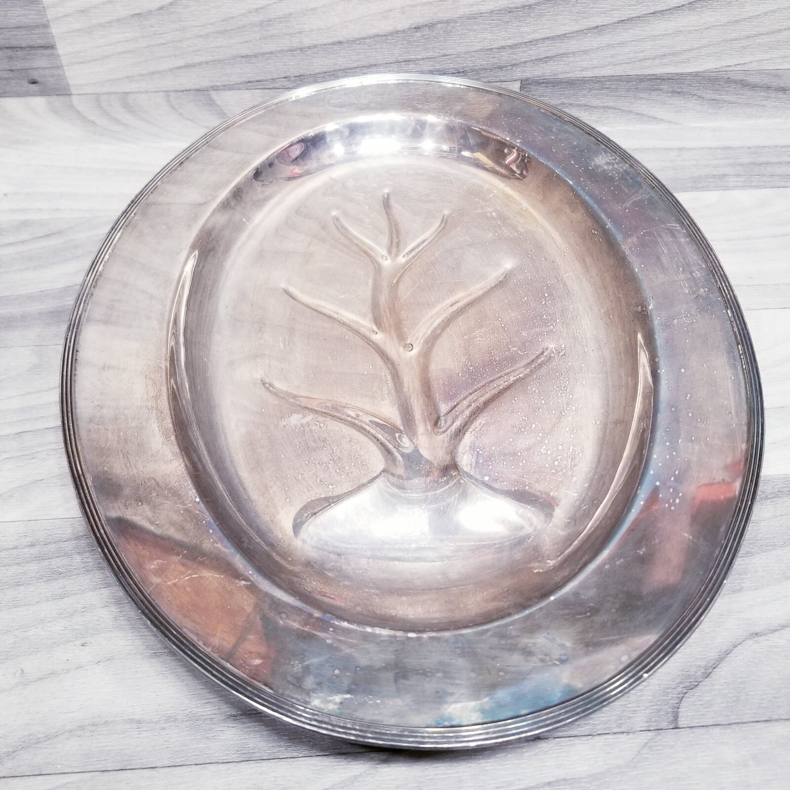 Vintage Sheets Rockford S. Co 1875 Silverplate Serving Platter 1181