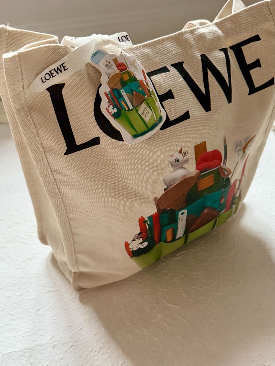 Loewe Crafted World Exhibition Canvas Tote Bag | Authentic Loewe Crafted World Exhibition Canvas Tote Bag | Authentic