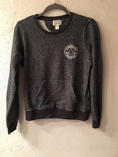 Rib Neck Sweatshirt Black/White Chuck Taylor Kids Medium by converse