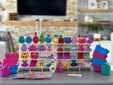 Lot McDonalds Shopkins 2013 Big Large Shoes Dresses Ring Rare 49 pieces list