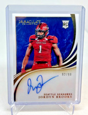 2020 Panini Immaculate JORDYN BROOKS RC On Card AUTO 92/99 #RA-JB Seahawks