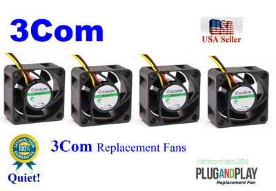 LOt 4x Replacement fans for 3Com Switch 4800G-24 4800G-48 Port