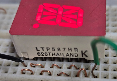 1 pc Lite-On LTP587HR Red 1''  ED  7-SEGMENT tested common anode