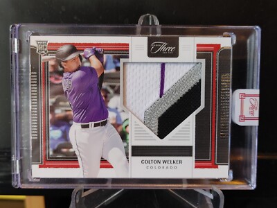 Colton Welker RC 2022 Panini Three and Two 4-color jersey relic #RJ-CW - 18/60