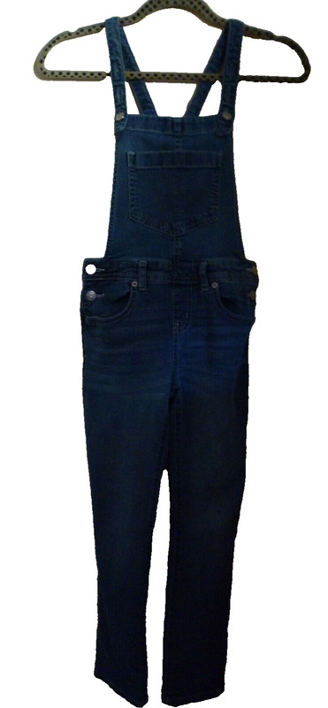 **CAT & JACK**Girl's Denim Overalls Sz((M 7/8))Cotton*Poly*Lyocell*Rayon*Spandex