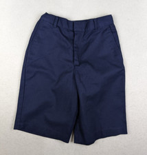 GEORGE BOY'S BLUE CHINO SCHOOL UNIFORM SHORTS SIZE 14 ADJUSTABLE WAIST