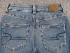 American Eagle Jeans Womens 2 Blue Denim Curvy Mom High Rise Medium Wash 24x26