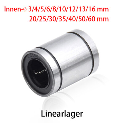 Linearlager 3D Drucker Linearlager LM3UU~LM60UU kurz 3~6mm 8 12 16 20 25 30~60mm