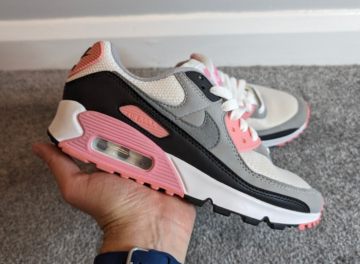 Nike Air Max 90 Rose Pink White Recraft size UK 3.5 Trainers 