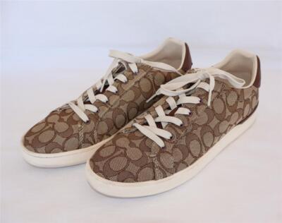 靴 COACH CLIP LEATHER LOW TOP 7 B COACH CLIP LEATHER LOW TOP 7 B