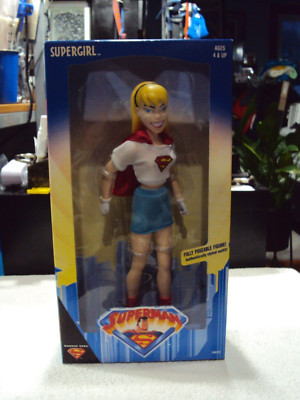 Super Girl Animated Series Fully Poseable 10'' Figure Hasbro New/Sealed Free Ship