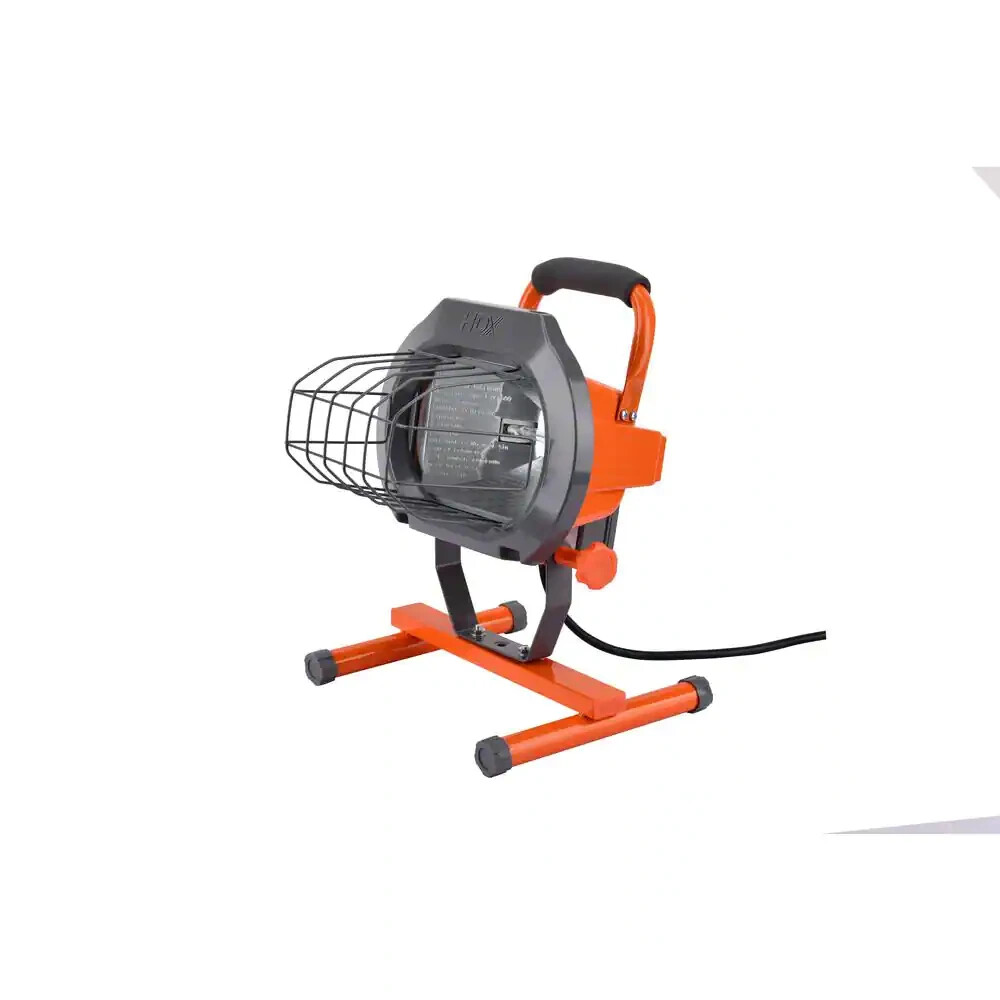 HDX 600-Watt Halogen Portable Work Light w/ Adjustable Head, 5 ft