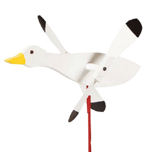 Snow Goose Whirlybird Wind Spinner main image 0
