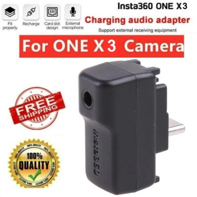 Für Insta360 ONE X3 Kamera Mini Lade Audio Adapter Mic Adapter Zubehör Stabil