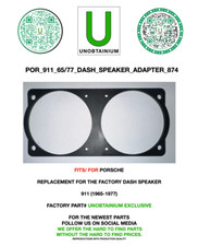 Fits For Porsche 911 Dash Speaker Adapter Fits For Porsche 911 Dash Speaker Adapter