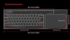 Computer Keyboard Cover Skin for PC 104/107 Keys Standard Keyboar Clear Desktop
