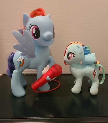 rainbow dash sing along toy Cheap Sale My Little Pony Singing Rainbow Dash 3 Ways To Play and Sing Along w Mic NICE eBay