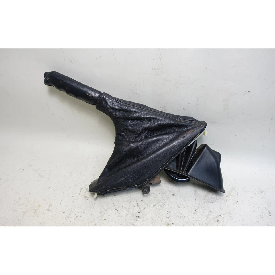 88-95 BMW E32 7-Series E34 alavanca de estacionamento freio de mão de emergência couro preto fabricante de equipamento original - Imagem 2 de 4