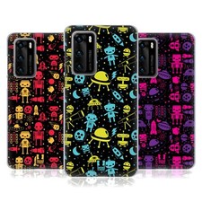 HEAD CASE DESIGNS SPACE ROBOTS SOFT GEL CASE FOR HUAWEI PHONES 4