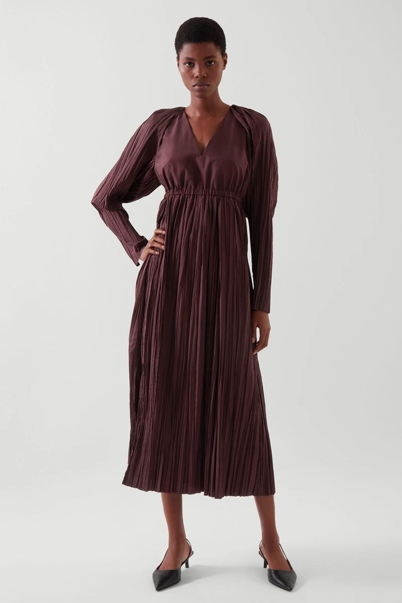 Cos clearance burgundy dress