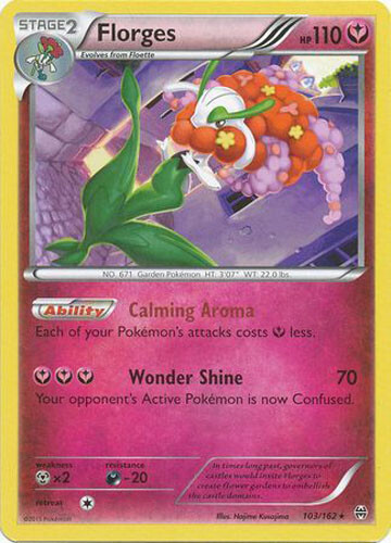 Pokemon Card - XY BREAKthrough 103/162 - FLORGES (rare) - NM/Mint