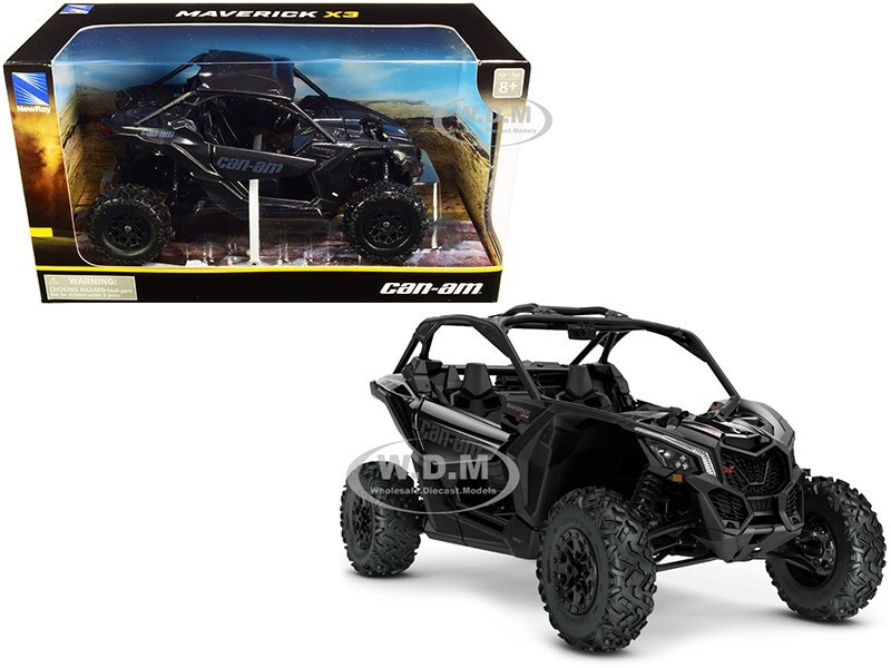 CAN-AM MAVERICK X3 ATV TRIPLE BLACK 1/18 DIECAST MODEL BY NEW RAY