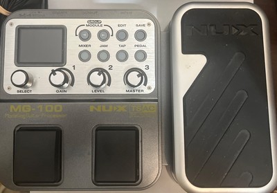 NUX All In One, Multi Guitar Effects Pedal/Processor MG-100 With Charger