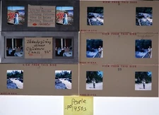 6x Stereo realist slides - Vintage People & Family Scenes