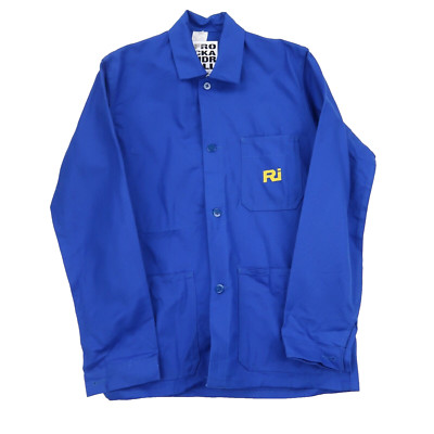 VINTAGE französische EU Worker CHORE Arbeitshemd Jacke Gr. XS (T6836)