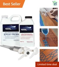 Versatile Marine Grade Epoxy Kit - Clear Coating, Wood  Metal Applications