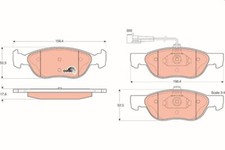 TRW GDB1290 Bremsbelagsatz, Scheibenbremse passend für FIAT LANCIA